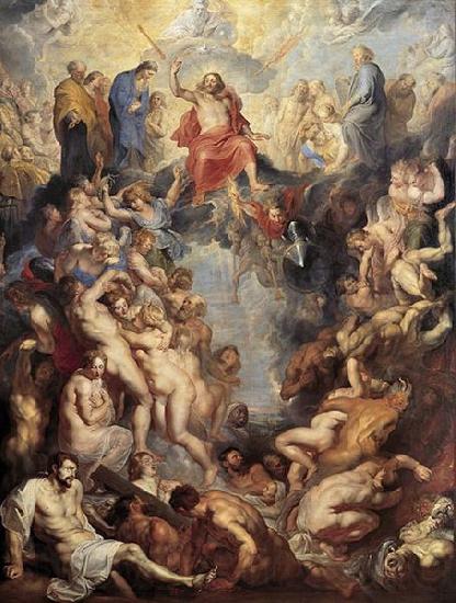 Peter Paul Rubens Great Last Judgement by Spain oil painting art
